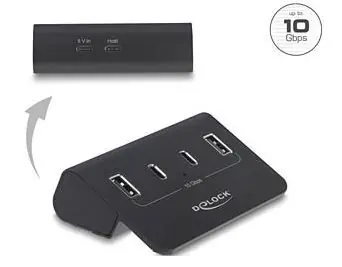 Delock USB rozbočovač / 10 Gbps / 2x USB-C / 2x USB-A