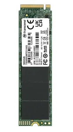 Transcend MTE110Q / SSD / 500 GB / M.2 2280 / PCIe Gen3 x4 / NVMe 1.3 / 1900/900 MB/s
