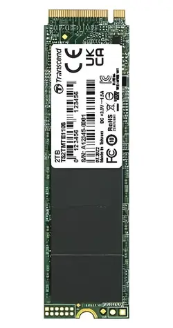 Transcend MTE110S 2TB / SSD / M.2 2280 NVMe / PCIe Gen3 x4 / 3D NAND