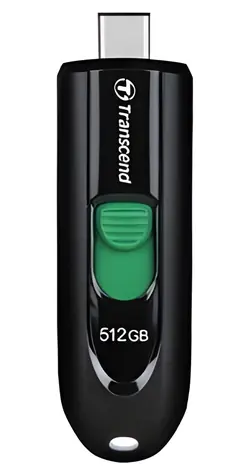 Transcend JetFlash 790C 512GB černá / Flash disk / USB-C 3.2 Gen 1