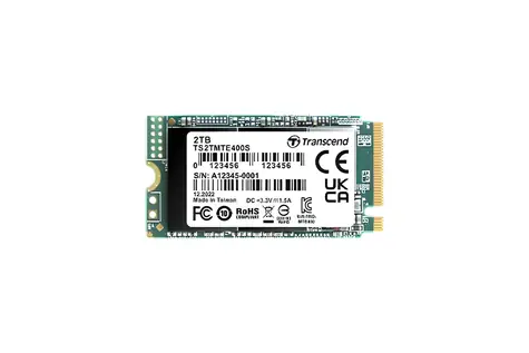 Transcend MTE400S 2TB / M.2 2242 Gen 3 / RW: 2000/1700 MBps / IOPS: 140K/250K / MTBF 2.0mh