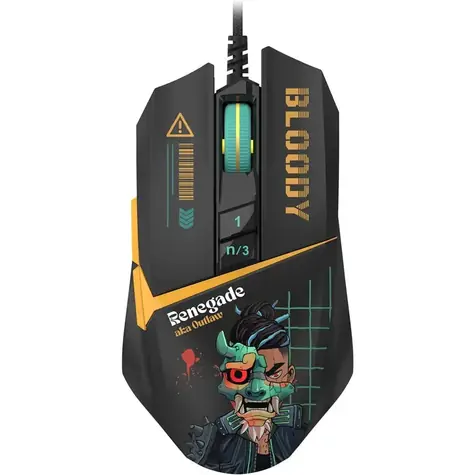 A4tech Bloody W63 Max černá / Herní optická myš / 12 000 DPI / 2000 Hz / RGB / USB