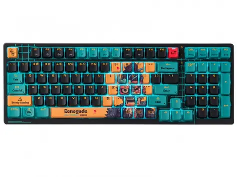 A4tech Bloody AT98 RENEGADE / Herní klávesnice / optická / Alpha switch / drátová / 98 kláves / RGB