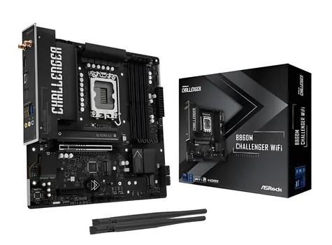 ASRock B860M Challenger WiFi / Základní deska / LGA1851 / Intel B860 / mATX / DDR5 / Wi-Fi 7