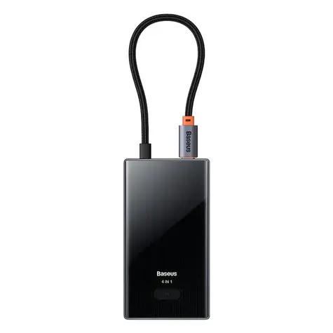 Baseus PioneerJoy šedá / USB hub / USB-C na 4x USB-A 3.0