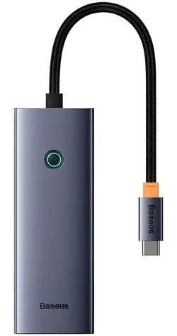 Baseus UltraJoy šedá / USB hub 5v1 / 1x HDMI 4K 30Hz / 4x USB-A 3.0