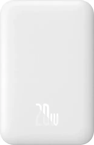 Baseus Airpow 6000mAh bílá / Powerbanka / 20W / MagSafe / kabel v balení