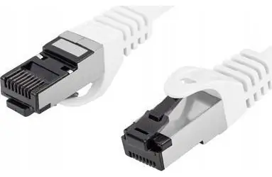 Lanberg CAT8.1 S/FTP 2m bílá / Patch kabel / LSZH / RJ-45 / 2000 MHz