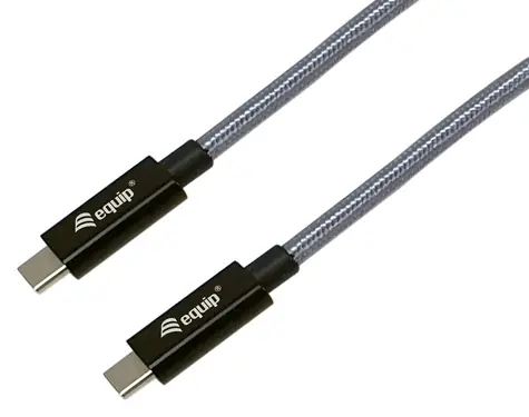 Equip USB-C 3.2 Gen 2x2 2 m černá / USB-C kabel / PD 240 W / 20 Gbit/s / DisplayPort Alt Mode