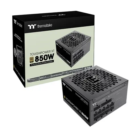 Thermaltake Toughpower XT 850W černá / Zdroj / ATX 3.1 / aktivní PFC / 80 PLUS Gold / modulární