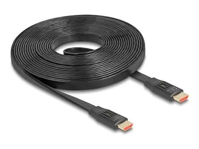 Delock 81004 černá / Plochý HDMI kabel / 8K / 60 Hz / 48 Gbit/s / 5 m