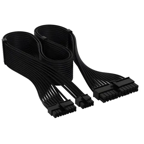 Corsair Premium Sleeved 24-Pin ATX Type 5 černá / Napájecí kabel / individuálně opletený / pro modulární zdroje