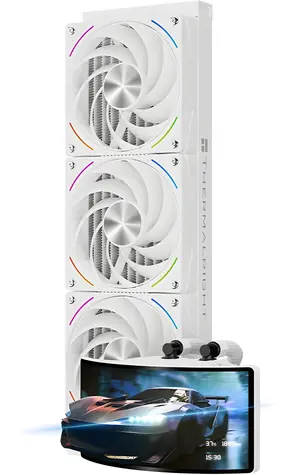 THERMALRIGHT Rainbow Vision 360 Turbo ARGB bílá / Komplet vodního chlazení CPU / 360mm
