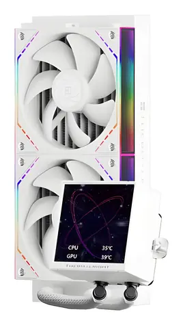 THERMALRIGHT Peerless Vision 240 ARGB bílá / Vodní chlazení / 2x 120 mm / LCD displej / Intel + AMD