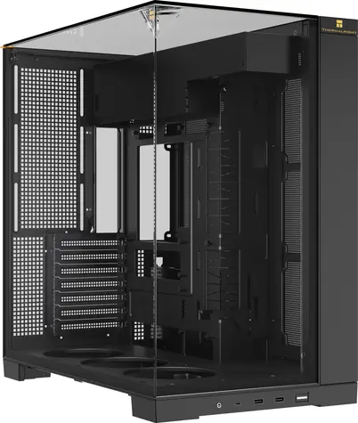 THERMALRIGHT A70 černá / Skříň PC / Full Tower / ATX / bez zdroje / 2x USB-A + USB-C / průhledná bočnice