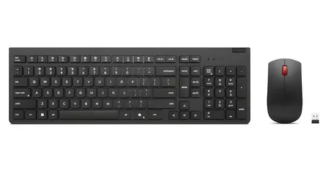 Lenovo Eos3 černá / Bezdrátový set klávesnice s myší / 2,4 GHz / Ruská klávesnice