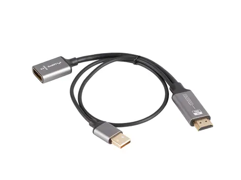 Lanberg adaptér HDMI na DisplayPort / 4K / 20 cm