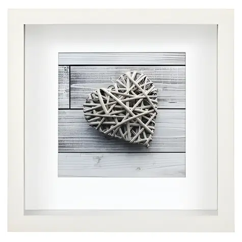 Hama Scala bílá / Portrétní rámeček / 23×23 cm / MDF / s paspartou