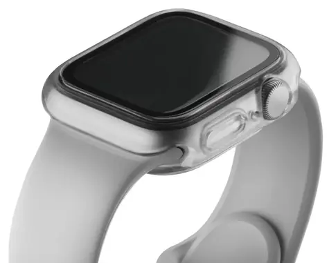 Hama Case průhledná / Ochranné pouzdro / Apple Watch 10/11 42 mm / tvrzené sklo / Snap-On