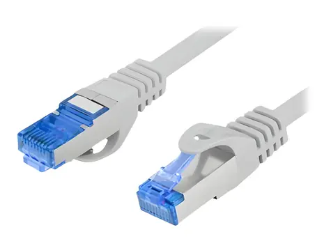 Lanberg CAT6a S/FTP 2m šedá / Patch kabel / LSZH / CCA / 500 MHz