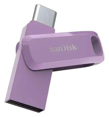 SanDisk Ultra Dual Drive Go 1TB lila / Flash Disk / USB-A + USB-C 3.2 / čtení až 150 MB/s