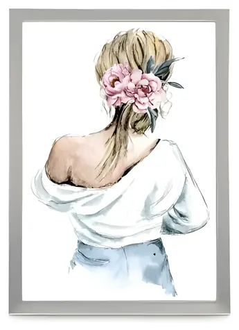 Hama Lilly 10x15 cm stříbrná / Portrétový rámeček / Hliník