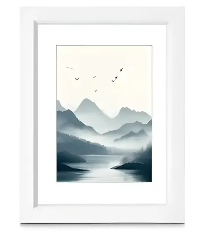 Hama Chill bílá / Rámeček / plastový / matné sklo / 30×40 cm