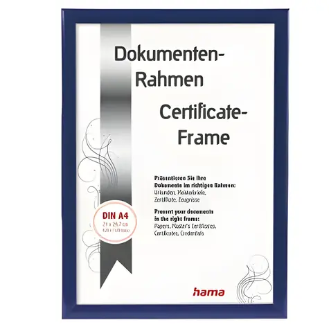 Hama Madrid modrá / Rámeček / A4 / plast