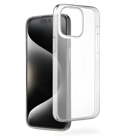 Hama Always Clear průhledná / Kryt / Apple iPhone 15 Pro / TPU / nežloutne