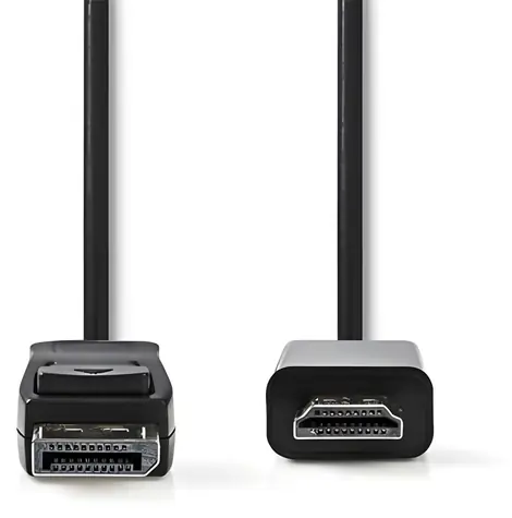 Nedis CCGB37100BK20 černá / Kabel DisplayPort - HDMI / DisplayPort zástrčka - HDMI konektor / 2 m