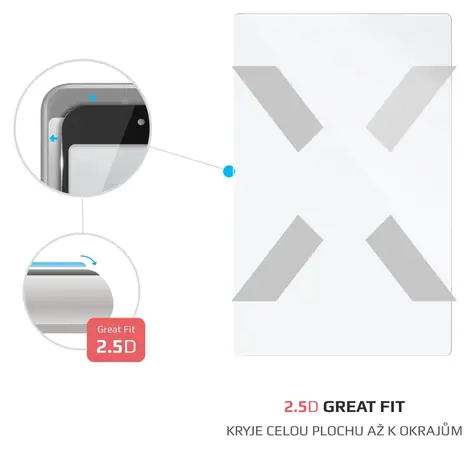 FIXED Ochranné tvrzené sklo pro Honor Pad X8b čiré / 0,33 mm / oleofobní úprava / 100% průhlednost