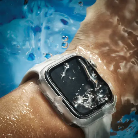 Hama Apple Watch 10/11 46mm průhledná / Ochranné pouzdro / tvrzené sklo