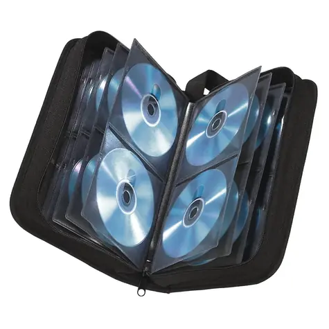 Hama 64 černá / Pouzdro na CD/DVD/Blu-ray / 64 disků / nylon