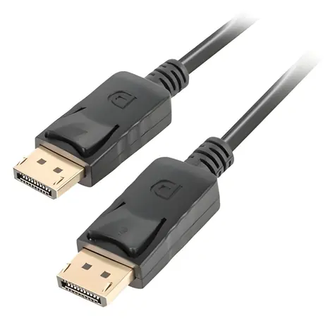 Lanberg DisplayPort 1.2 (M) - (M) černá / Kabel DisplayPort / 4K / 60 Hz / 1 m / zlacené konektory