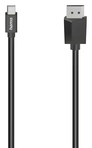 Hama kabel Mini DisplayPort na DisplayPort černá / Video kabel / 1,5 m / UHD 4K