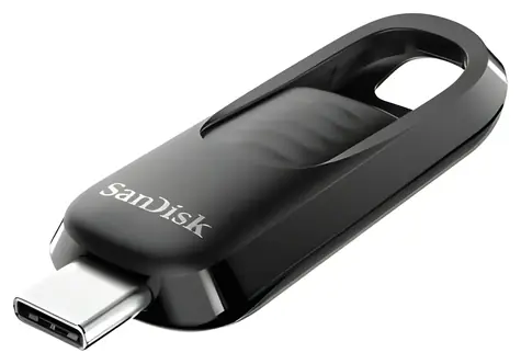 SanDisk Ultra Slider 32 GB / Flash disk / USB-C / USB 3.2 Gen 1 / zasunovací konektor