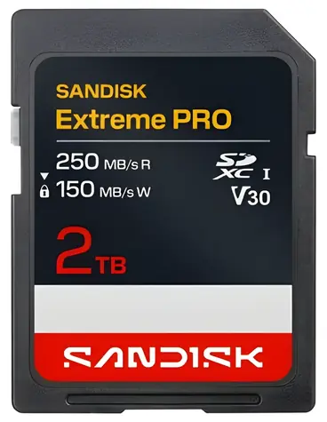 SanDisk Extreme PRO SDXC 2TB / Paměťová karta / čtení: až 200 MB/s