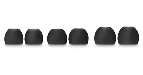 Hama náhradní silikonové náušníky černá / Náhradní špunty / S, M, L / 6 ks / pro Hama in-ear sluchátka