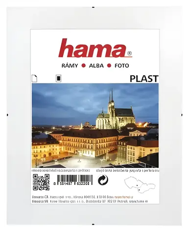 Hama Clip-Fix polystyrén / Rámeček / bílá pasparta / 29,7 × 42 cm / 18 × 24 cm