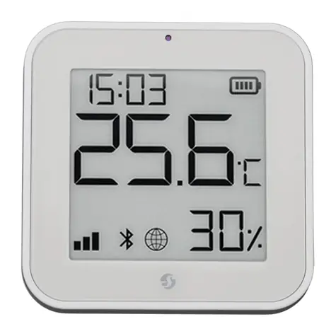 Shelly BLU H&T Display ZB bílá / Senzor teploty a vlhkosti / ZigBee 3.0 / Bluetooth 5.0