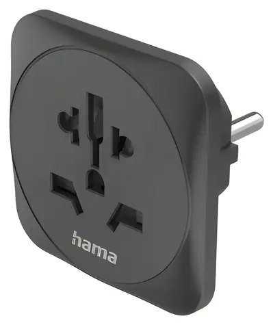 Hama cestovní zásuvkový adaptér do EU / 3pól / 110–250 V