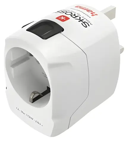Hama World Travel Pro bílá / Cestovní zásuvkový adaptér / Globální (150 zemí) / 3pól / 1750 W