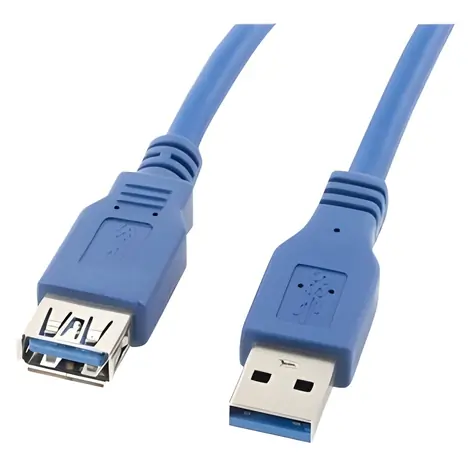 Lanberg USB-A 3.0 (M) - USB-A 3.0 (F) modrá / Prodlužovací kabel USB / 3 m