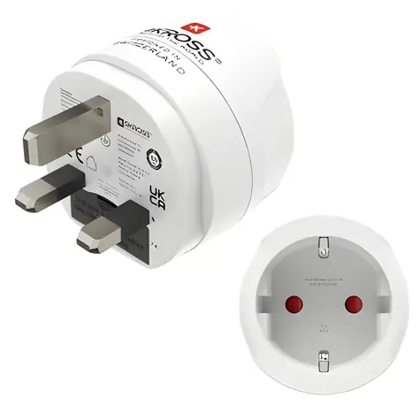 Hama cestovní adaptér typ G bílá / Cestovní adaptér / Britské zásuvky / 100–250 V / max. 7 A