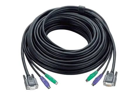 ATEN 2L-1001P černá / KVM kabel / SVGA+PS/2 / 1.8m