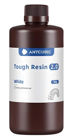 Anycubic Tough Resin 2.0 bílá / Pryskyřice pro 3D tisk / 1 kg / LCD/DLP