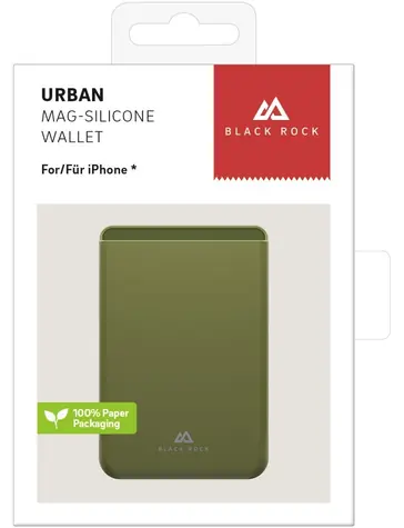 Black Rock Urban Mag Wallet olivová / Pouzdro na karty / magnetické / univerzální