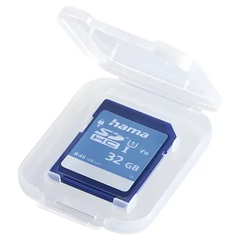 Hama SD Slim Box průhledná / Krabička na paměťovou kartu / 1x SD / polypropylen