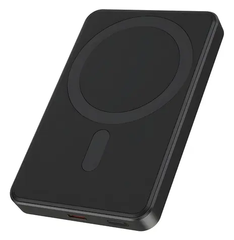 Gembird PB05-WPC15M-01 černá / Powerbanka / 5 000 mAh / 15 W bezdrátové nabíjení / USB-C / Power Delivery 20 W