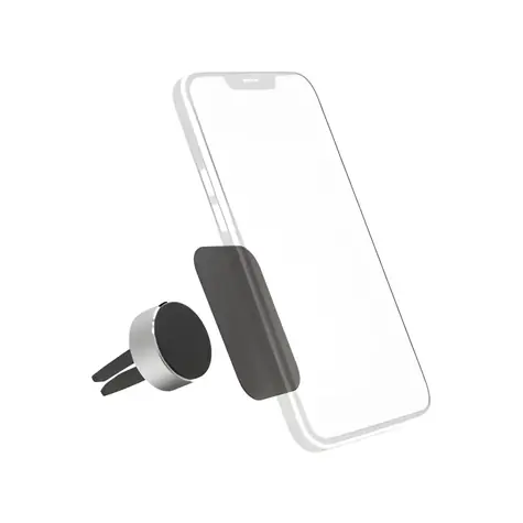 Hama Magnet Alu černá / Držák mobilu do auta / na větrací mřížku / magnetický / 360°
